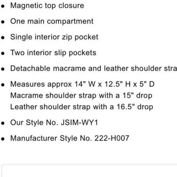 Simkhai Beige Biscotti Britt Wide Macrame Interchangeable Strap Leather Tote Bag - Picture 4 of 12